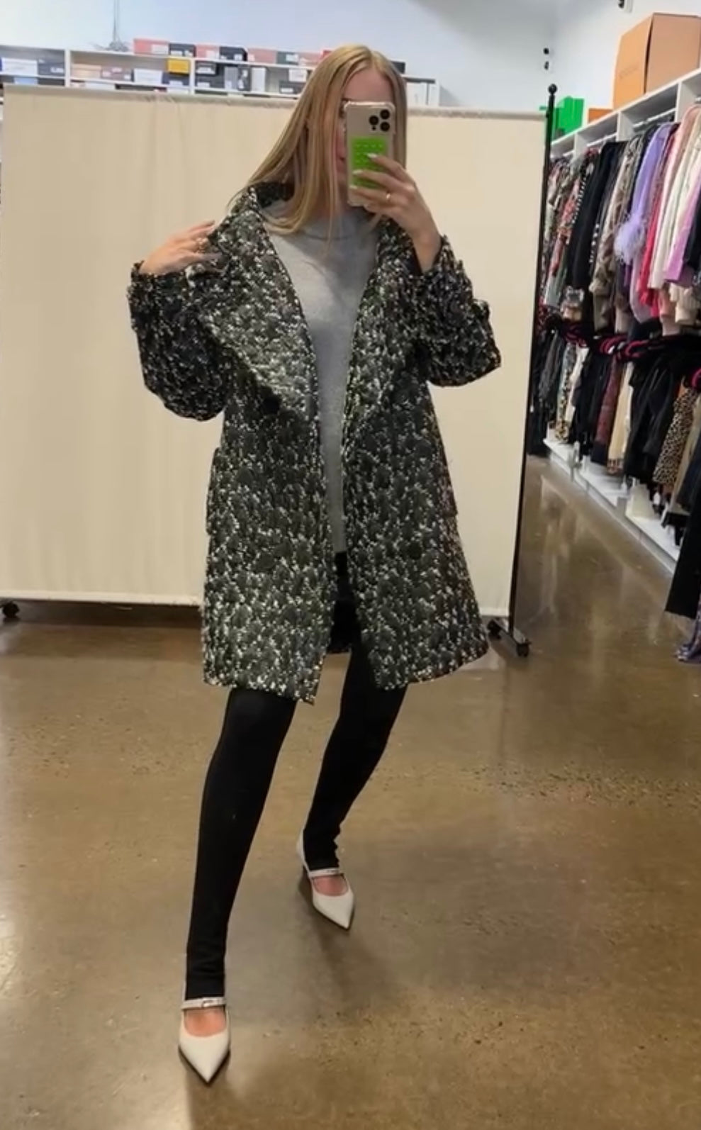 Versace - Black & White Tweed Jacket