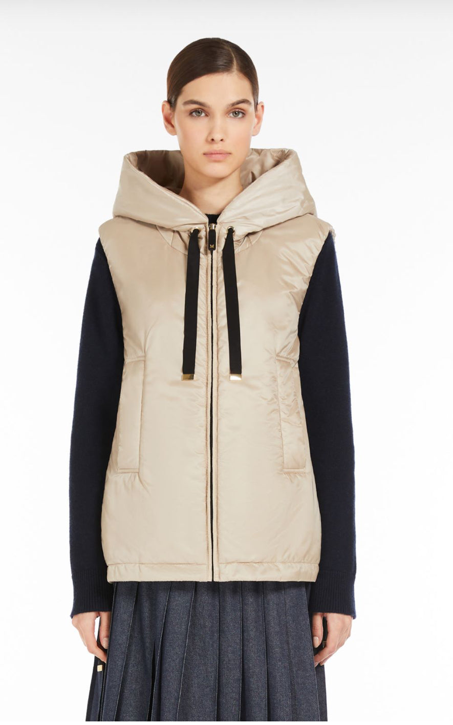 Max Mara - The Cube water repellent canvas midi gilet