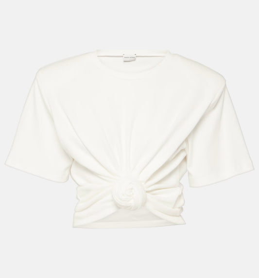 MAGDA BUTRYM
Cropped cotton-blend T-shirt