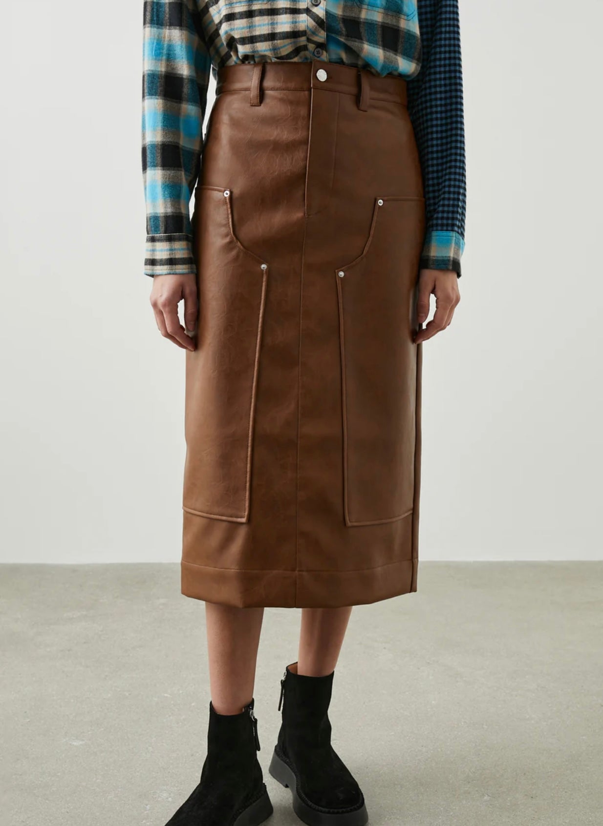RAILS - Amos Skirt & Mathis Jacket 
Russet