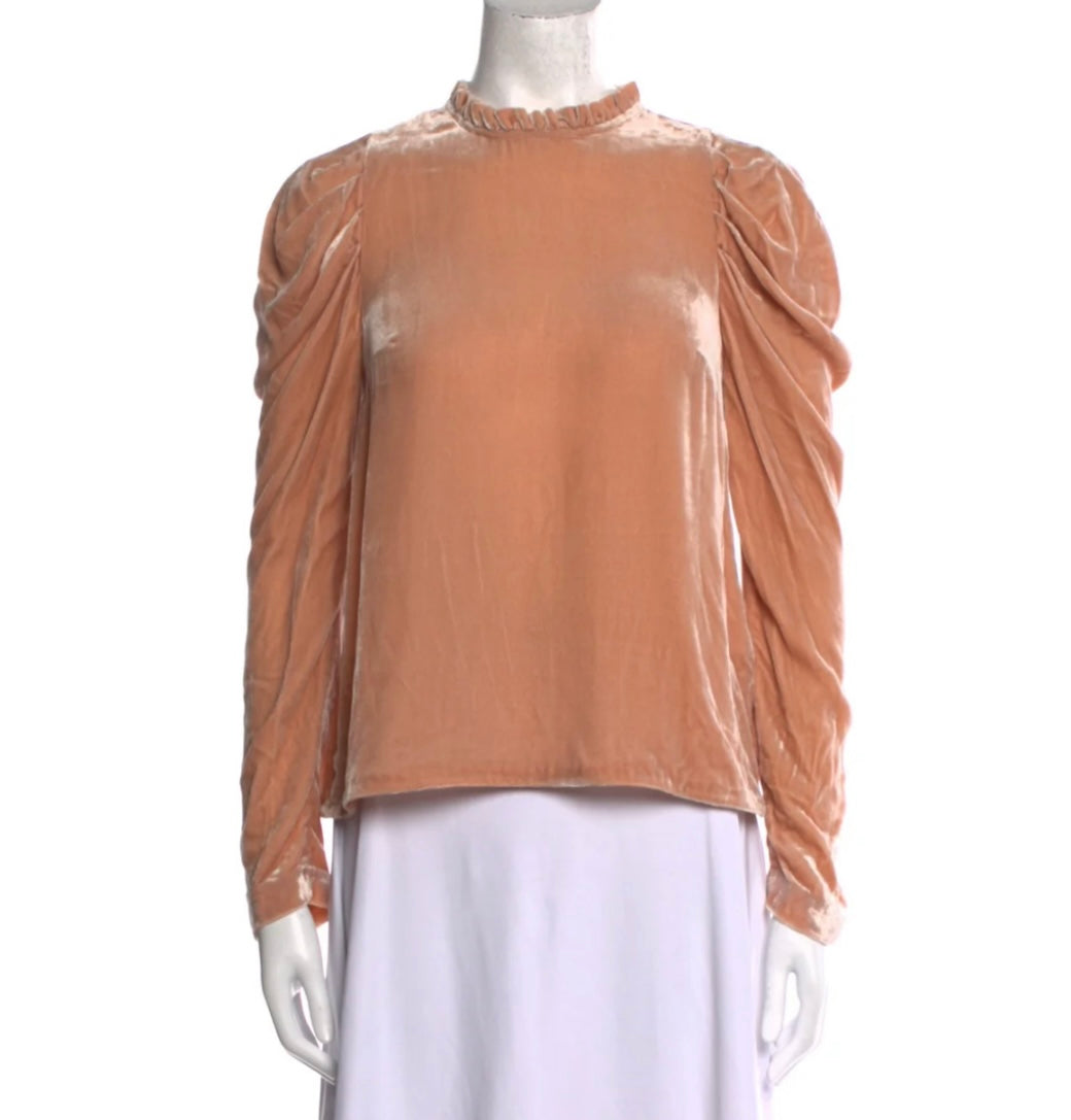 Ulla Johnson - Velvet Puff Sleeve Blouse