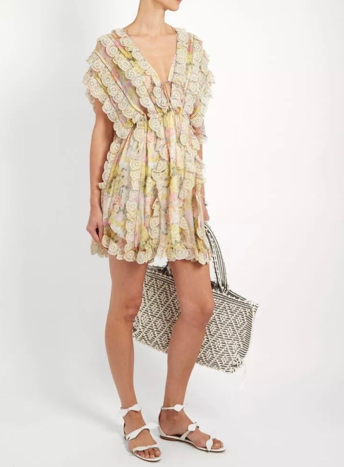 ZIMMERMANN - Valour Scallop Ruffle Dress