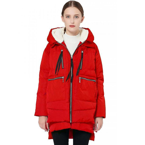 OROLAY red puffy jacket