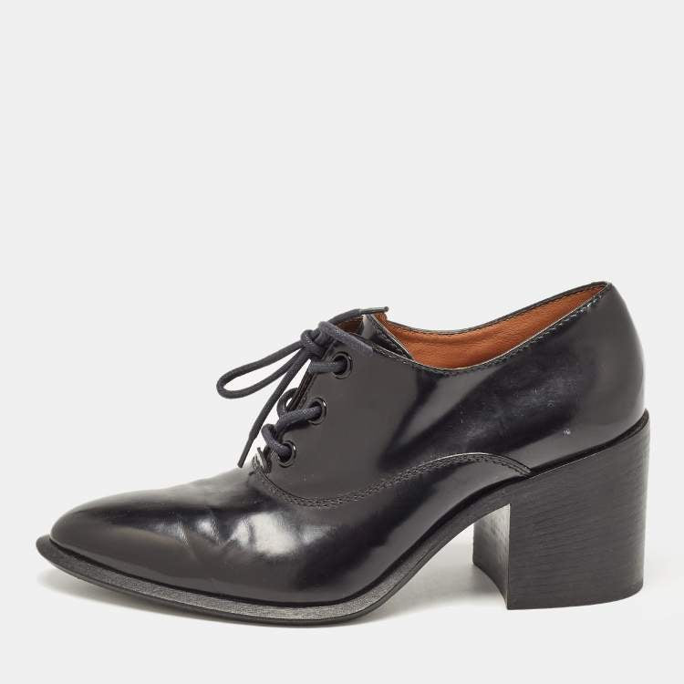 CELINE lace up heel oxford