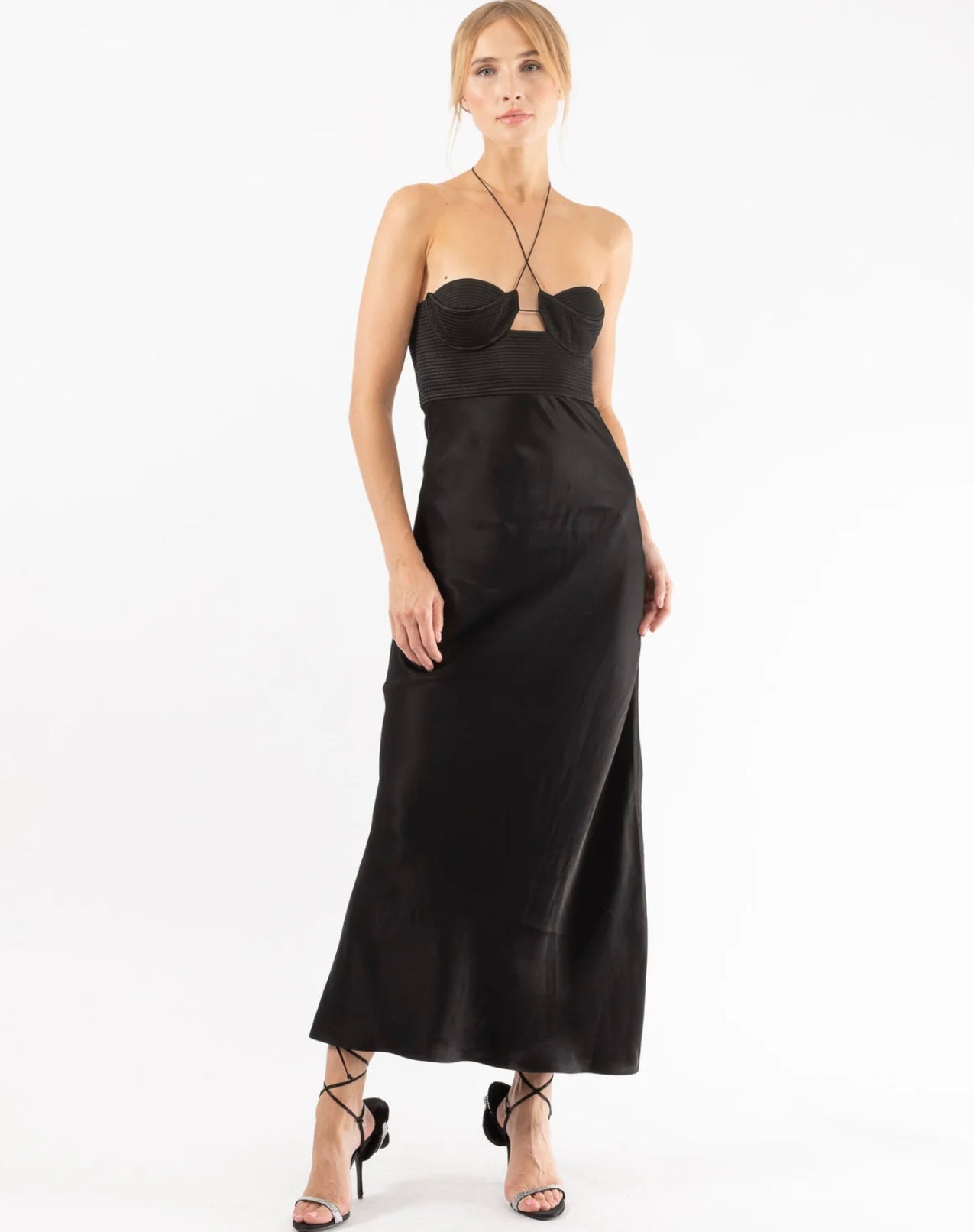 Anna October Black Sarah Midi Dress