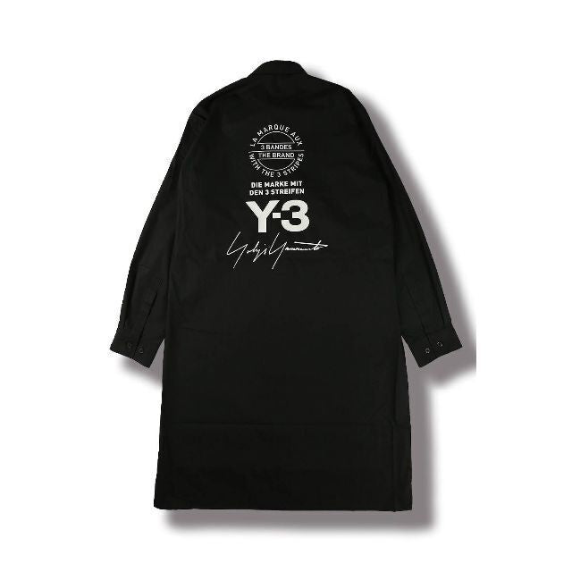 Y-3 Yohji Yamamoto Adidas Black Button Up