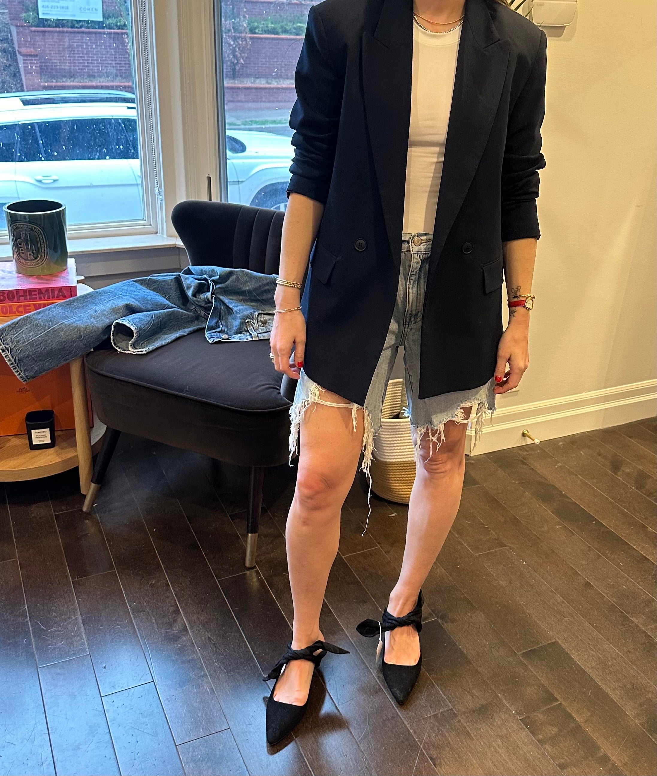 PISTOLA DENIM SHORTS