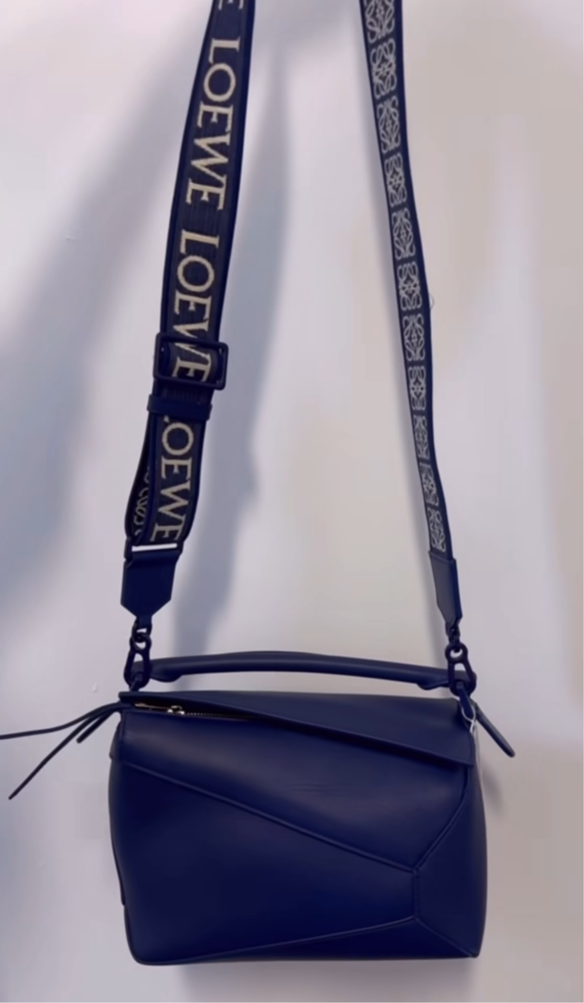 LOEWE navy puzzle bag