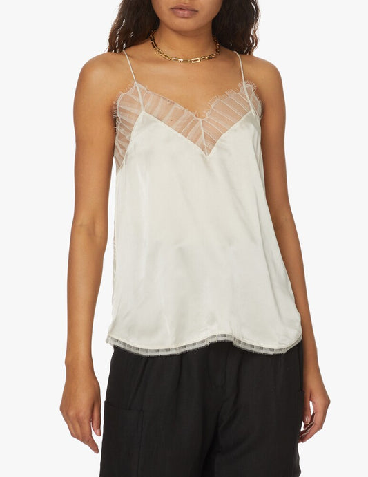 IRO Lace Trim Tank Top