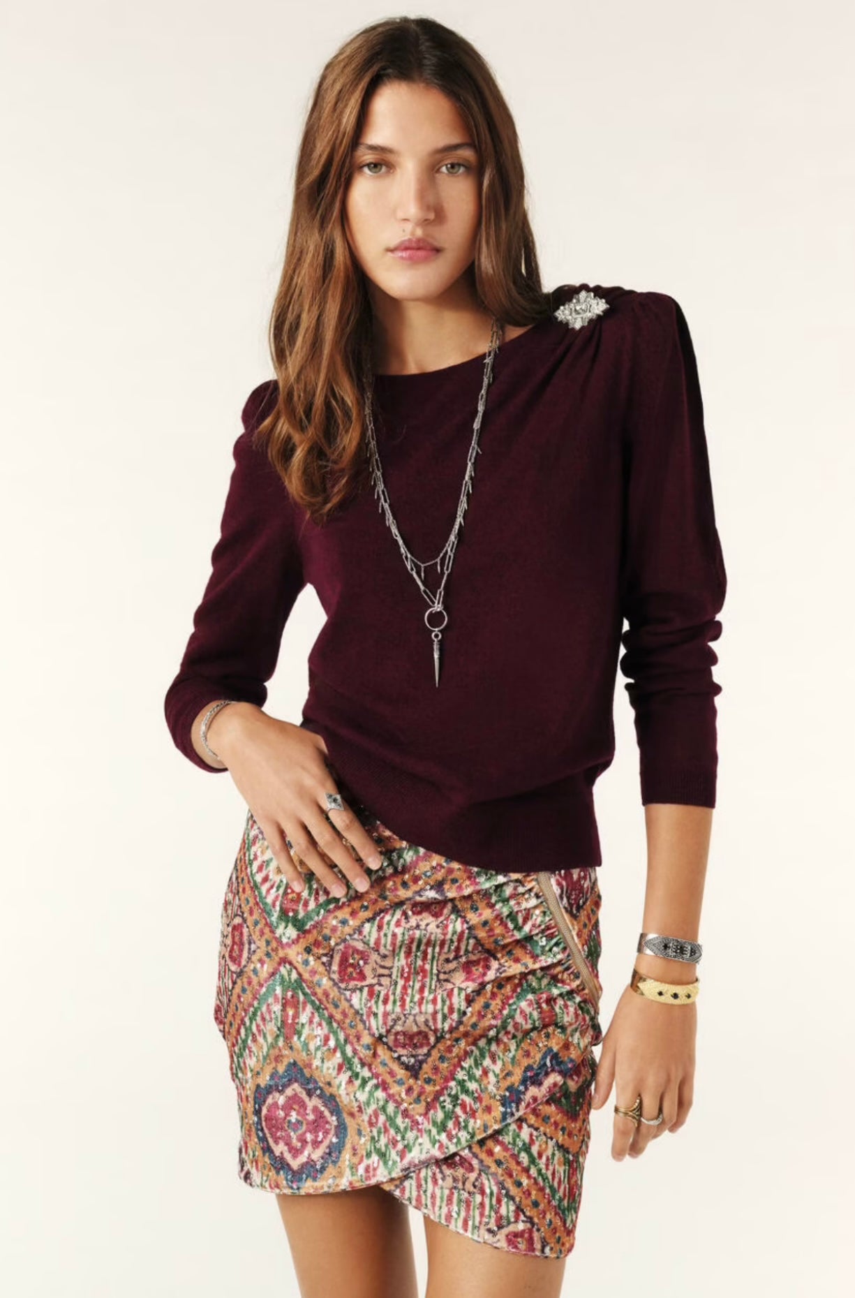 BA&SH jupe toya skirt