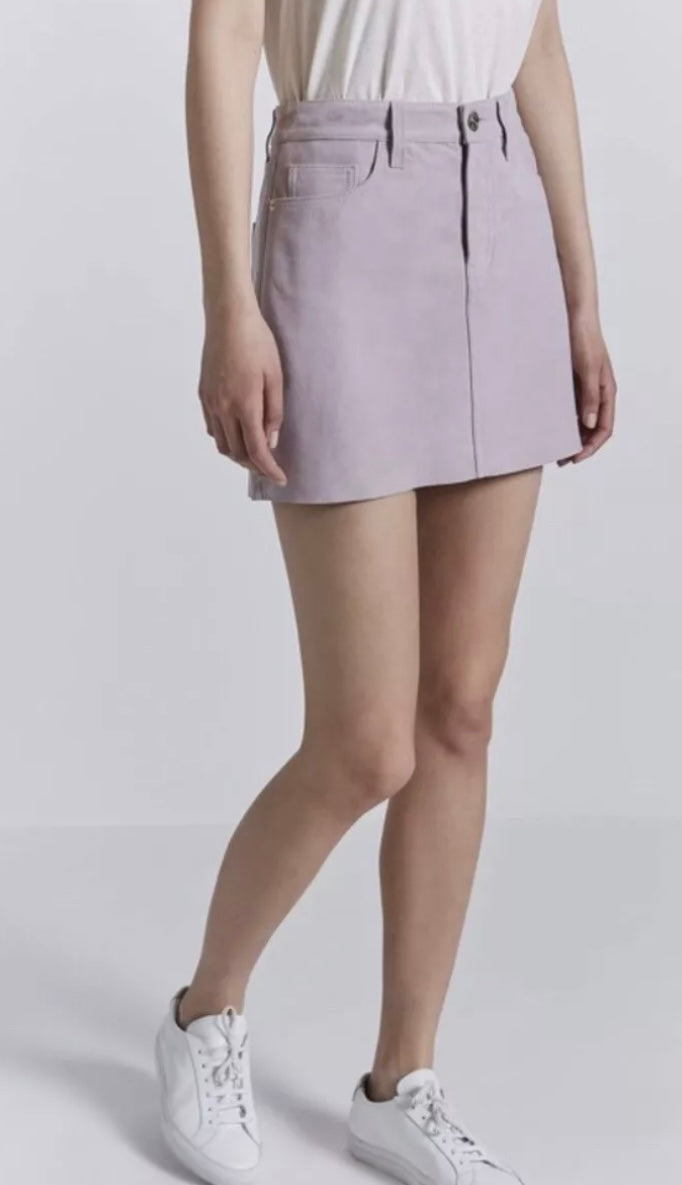 Current/Elliott - Purple Suede Mini Skirt