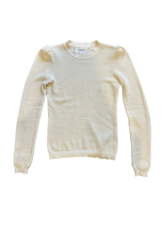 Ba&Sh Ribbed Long Sleeve with small Puff Shoulder