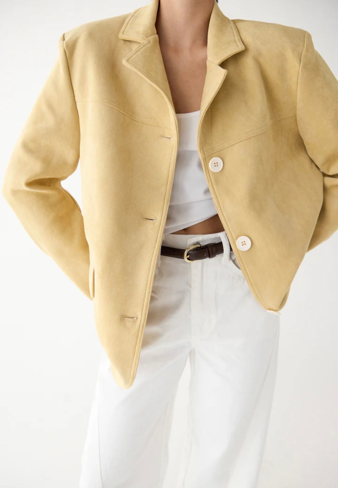 OAK + FORT - Faux Suede Jacket