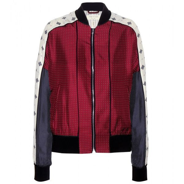 RAG & BONE silk patterned bomber