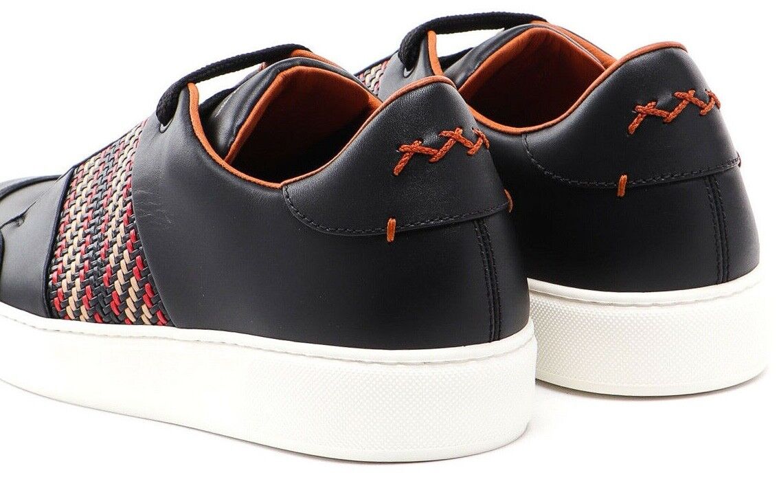Ermenegildo Zegna Woven Detail Sneakers