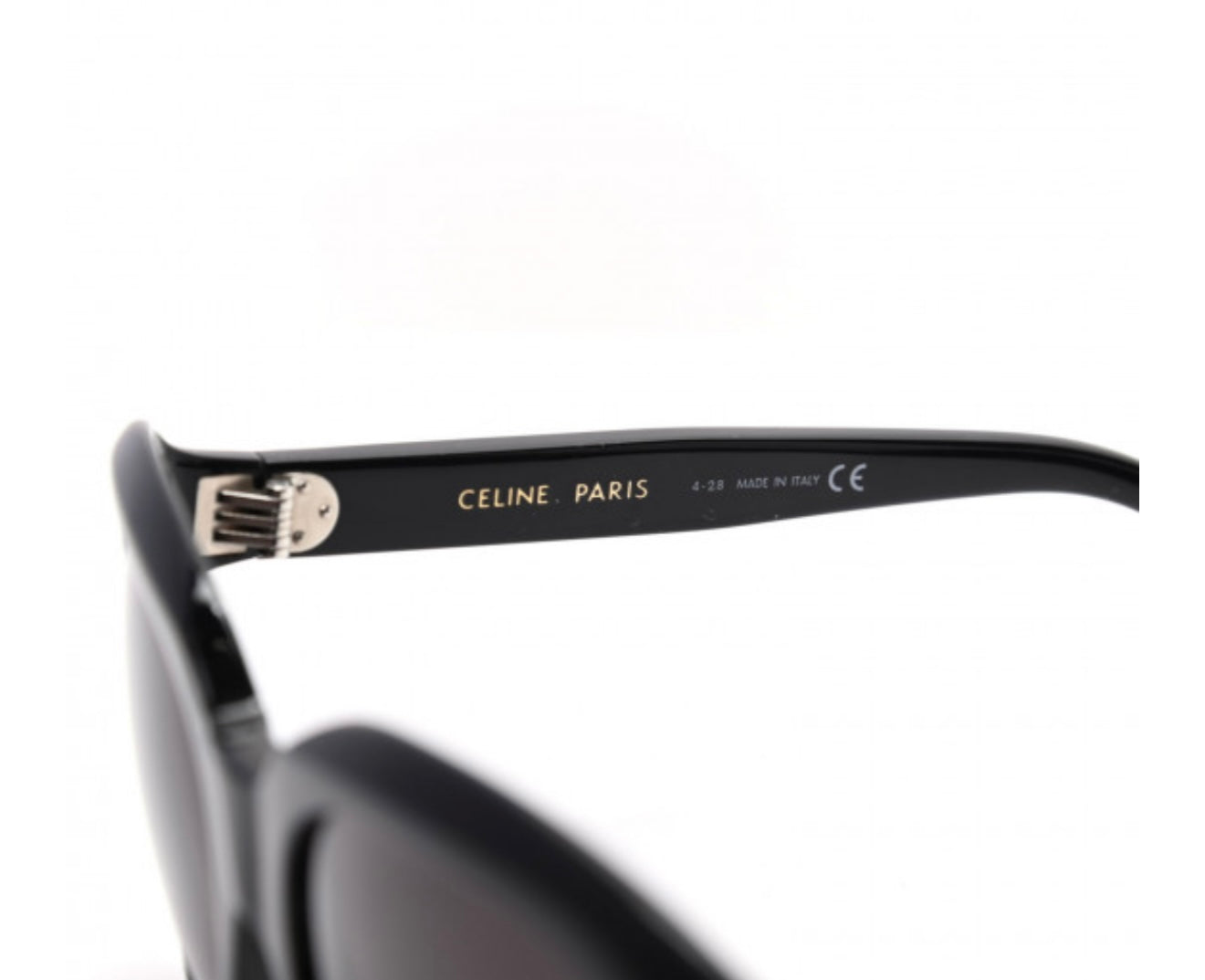 CELINE 
Acetate Round Sunglasses CL400711 Black