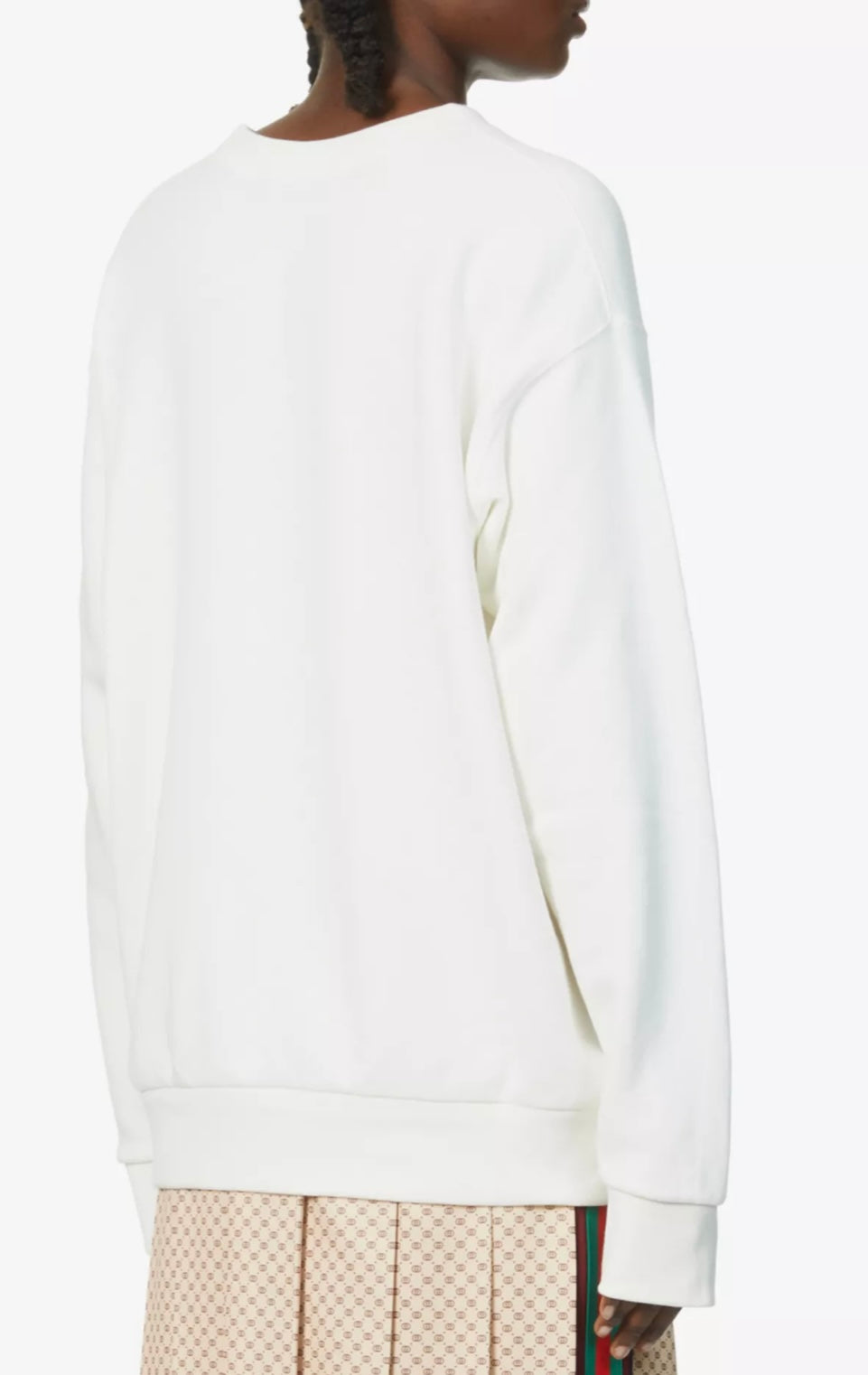 GUCCI
Graphic-print cotton-jersey sweatshirt