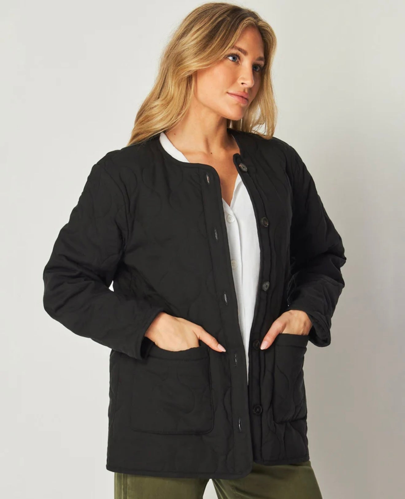 BELLA DAHL - Quilted Jacket - Black