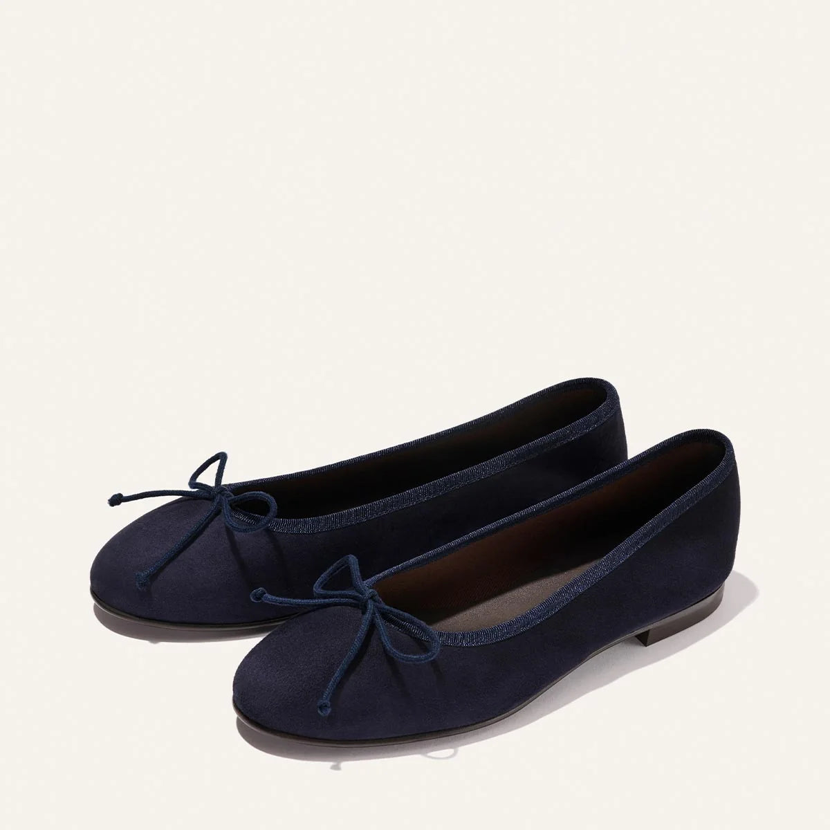 MARGAUX navy suede ballet flat