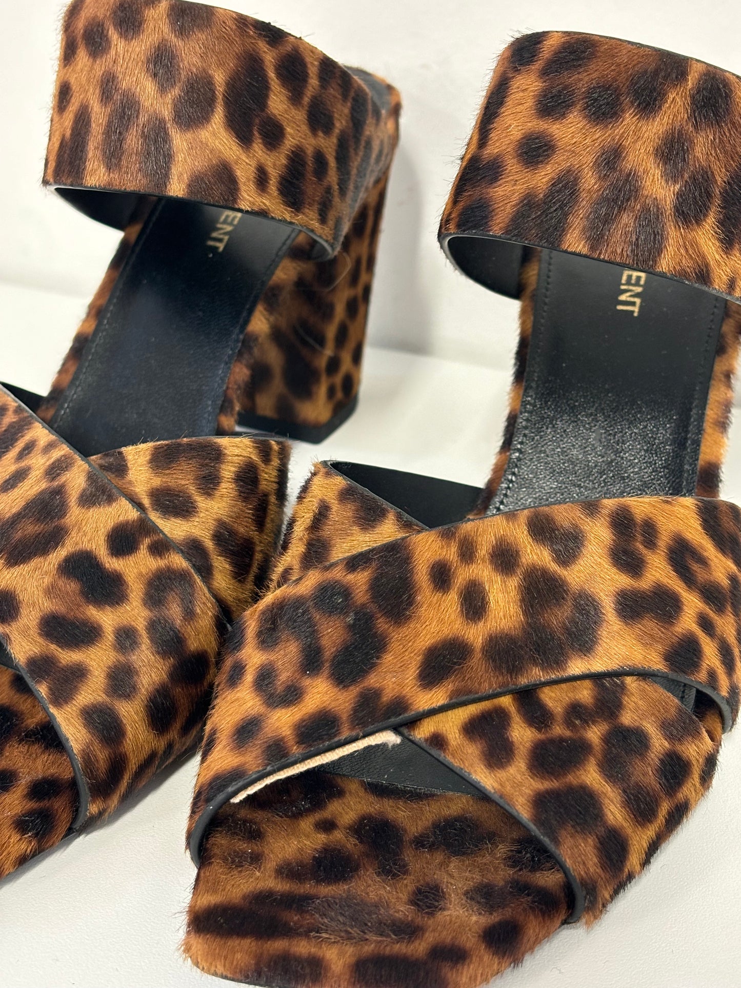 SAINT LAURENT pony hair animal print