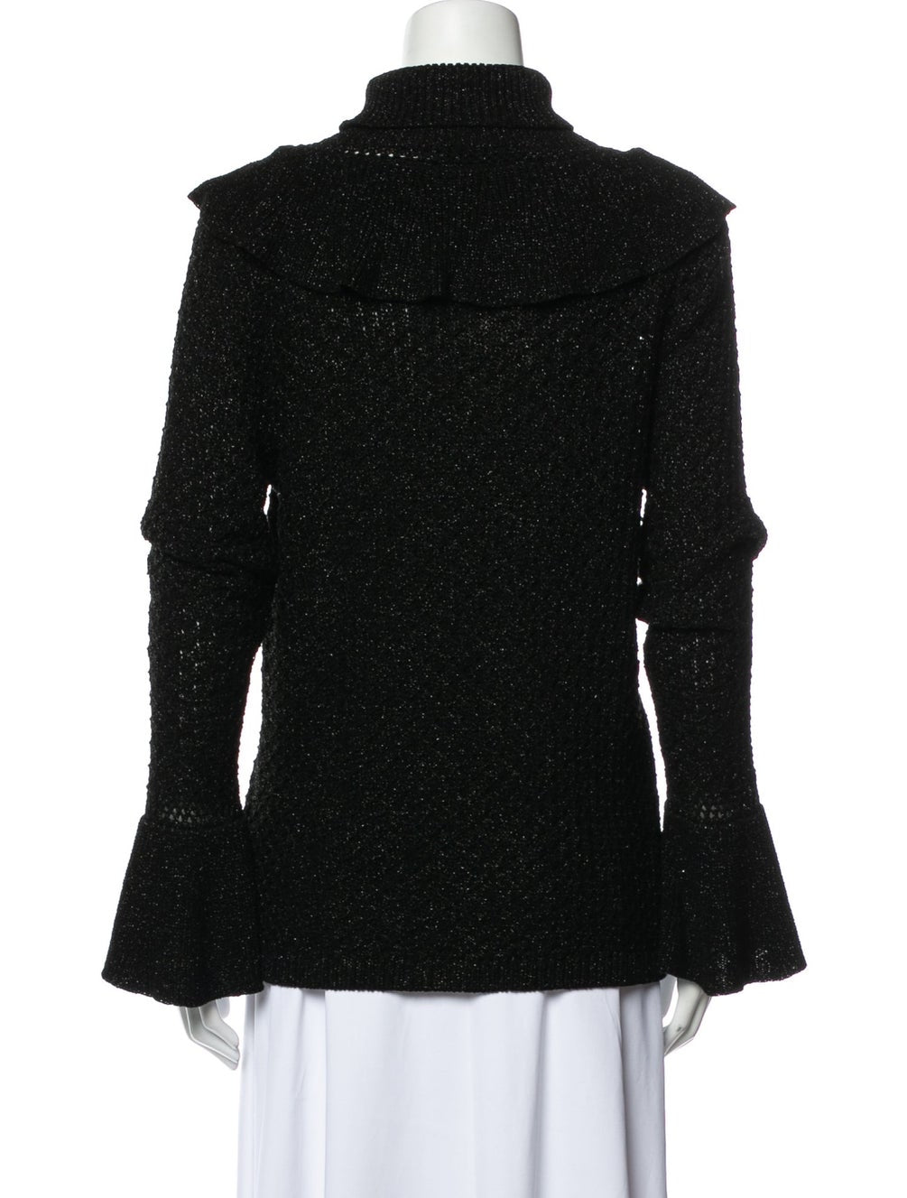 CO sparkly black turtleneck sweater