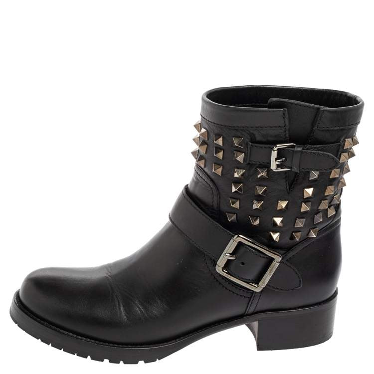 VALENTINO black rockstud boots