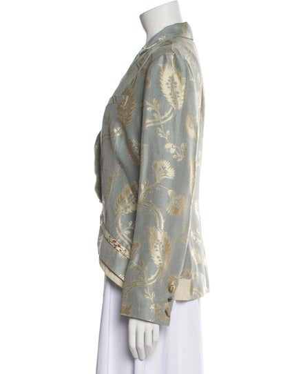 Zenzo Print Blazer