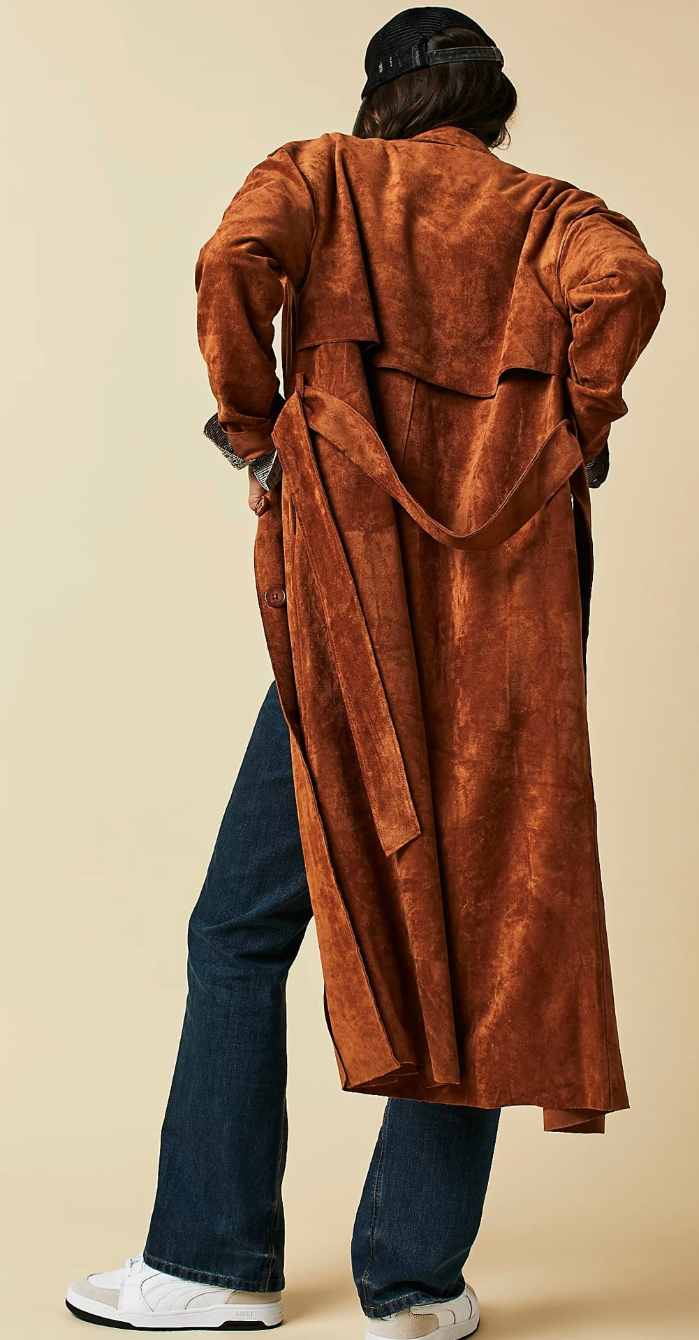 Blank NYC X Free People Vegan Suede Trench