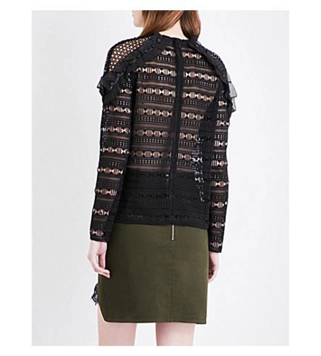 SELF-PORTRAIT black lace top