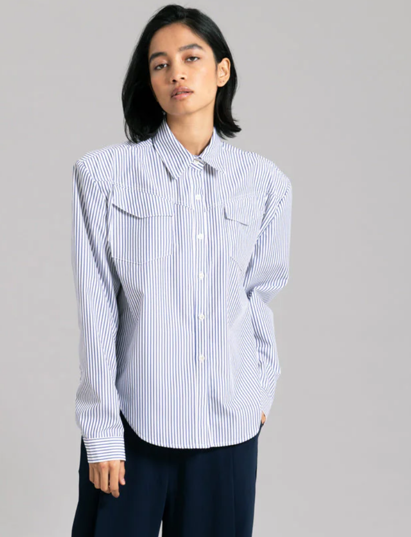 Black Fuchsia Jeanne Padded Shirt