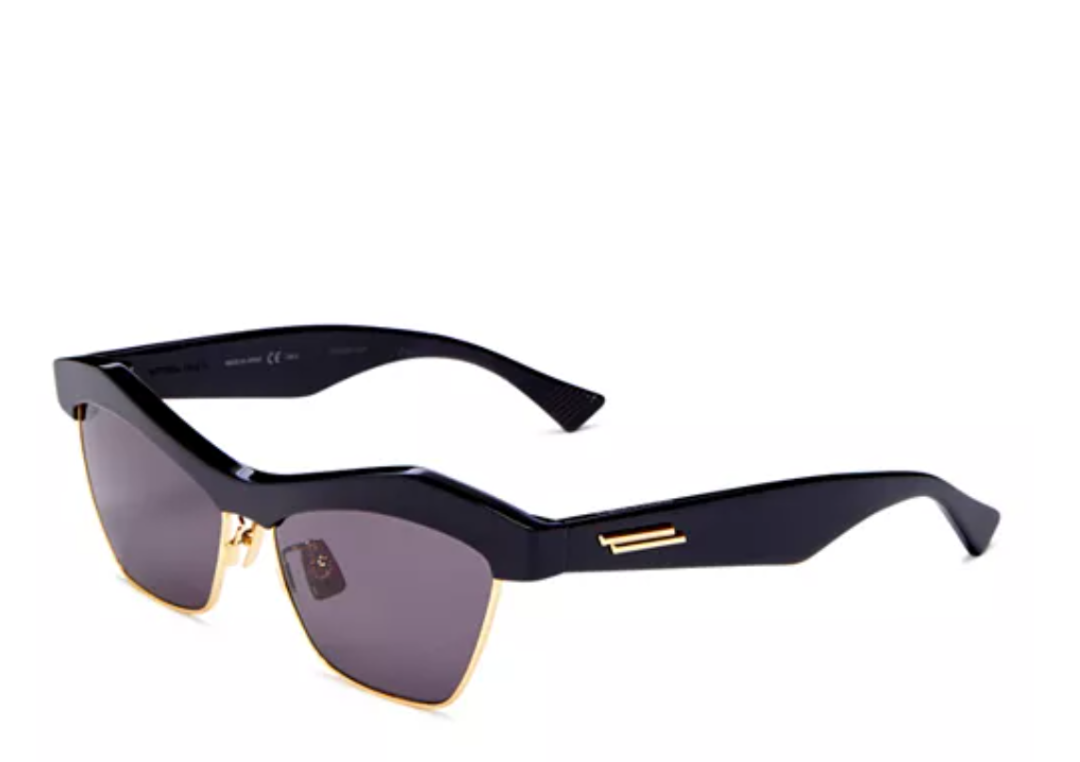 Bottega Veneta Geometric Sunglasses, 57mm