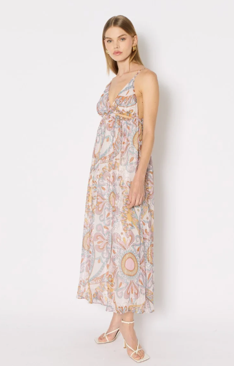 BERENICE Raven, Stapless Long Flowing Dress, 36