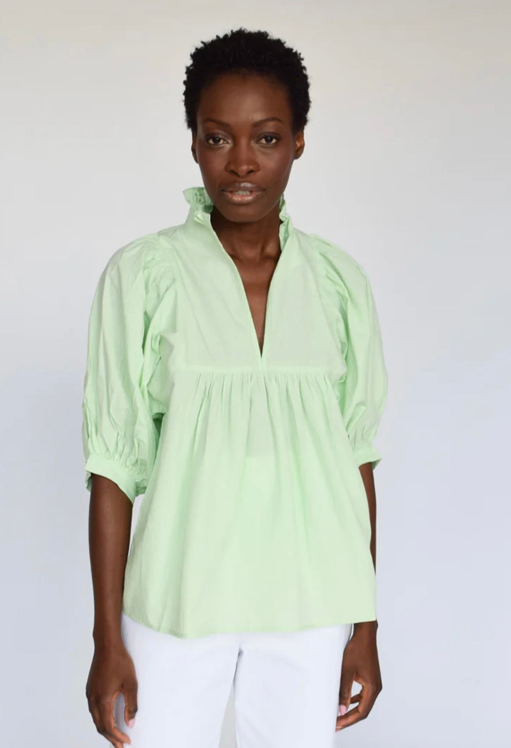 Never a wildflower - high neck top in mint