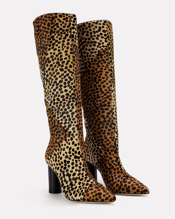 Ulla Johnson Cheetah Print Calf Hair Boots