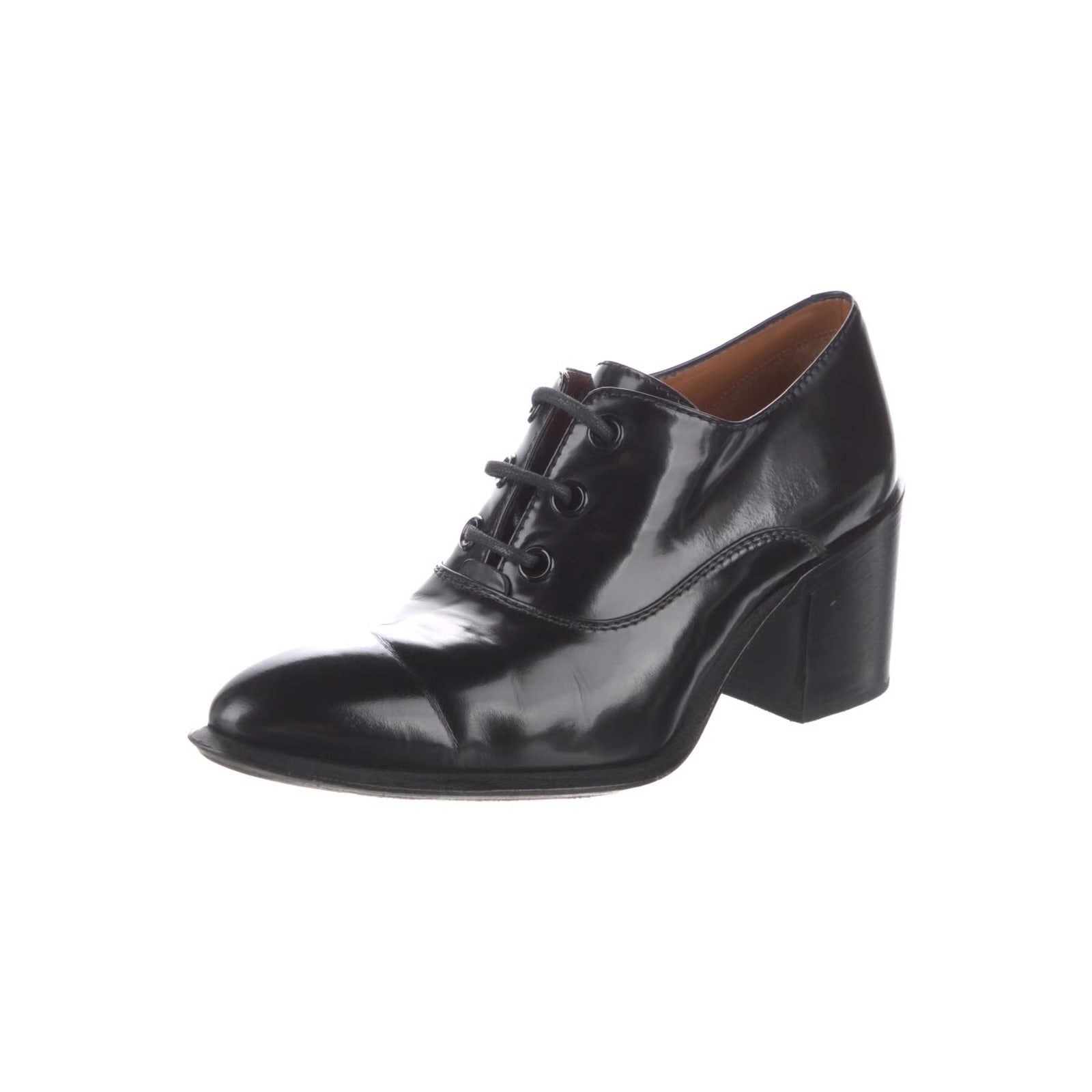 CELINE lace up heel oxford