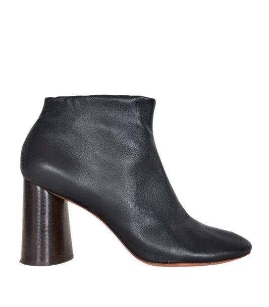 Celine - Black Leather Ankle Boots