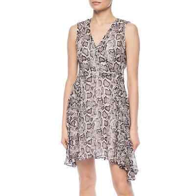 ALL SAINTS snake skin print wrap dress