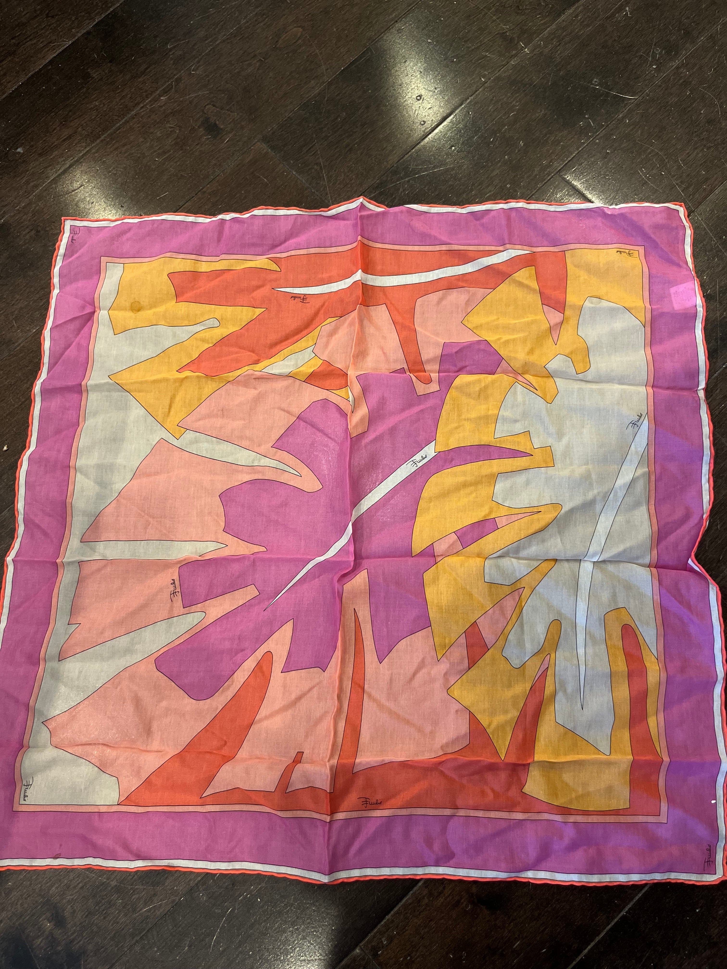PUCCI neon scarf