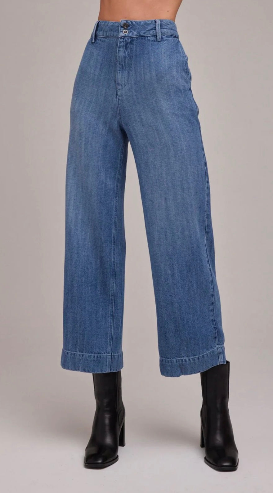 BELLA DAHL - Saige Wide Leg Crop Jeans Vint