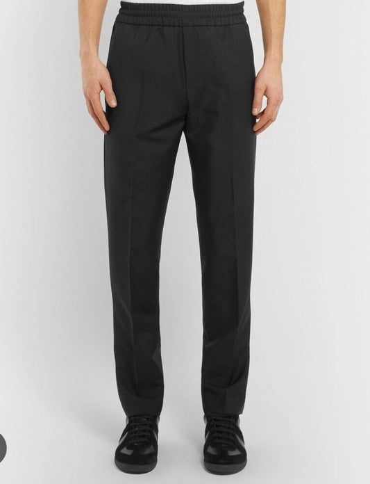 Acne Studios Ryder Wool Mohair Drawstring Trousers - black