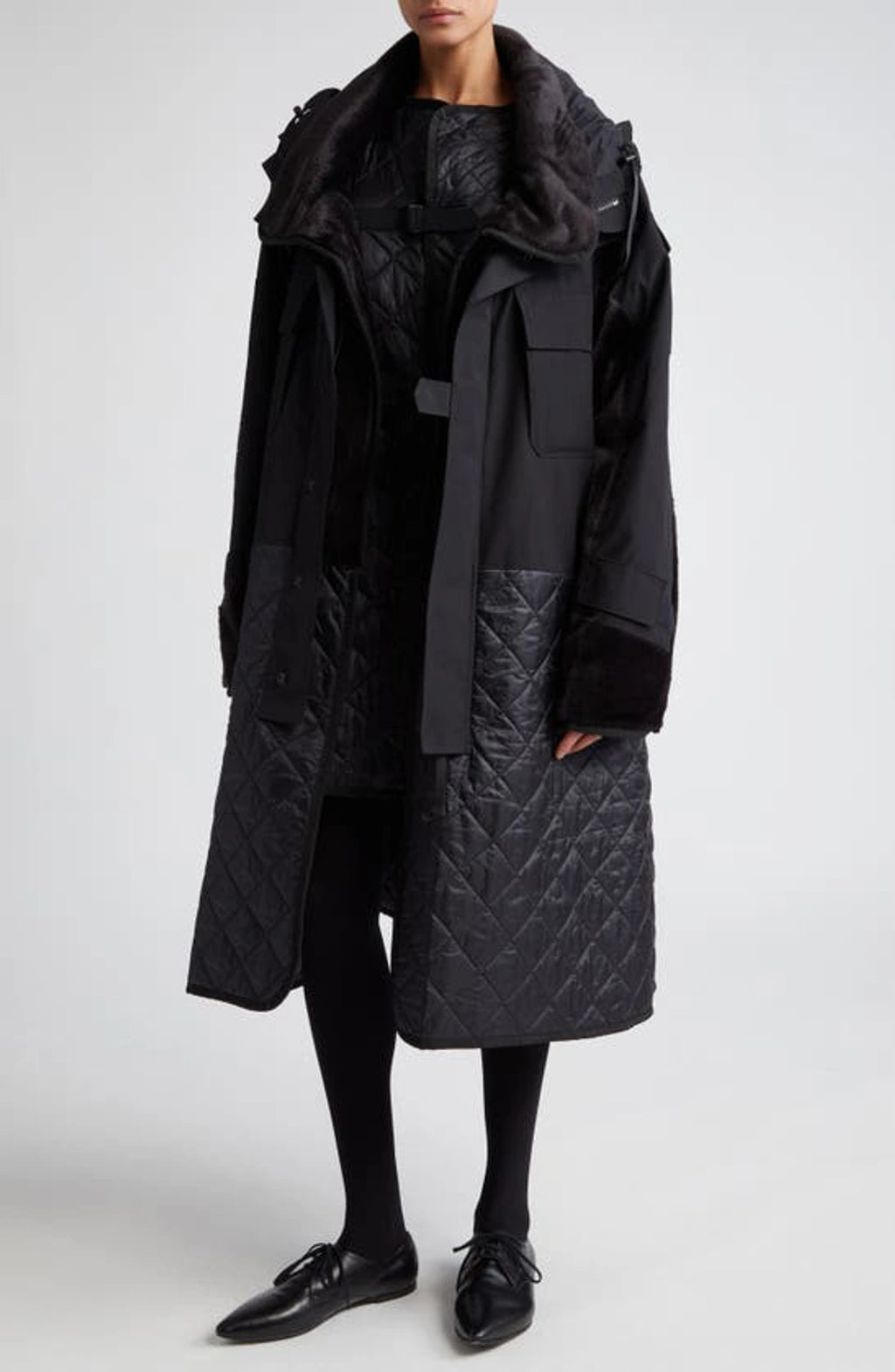 Junya Watanabe Quilted Panelled Parka