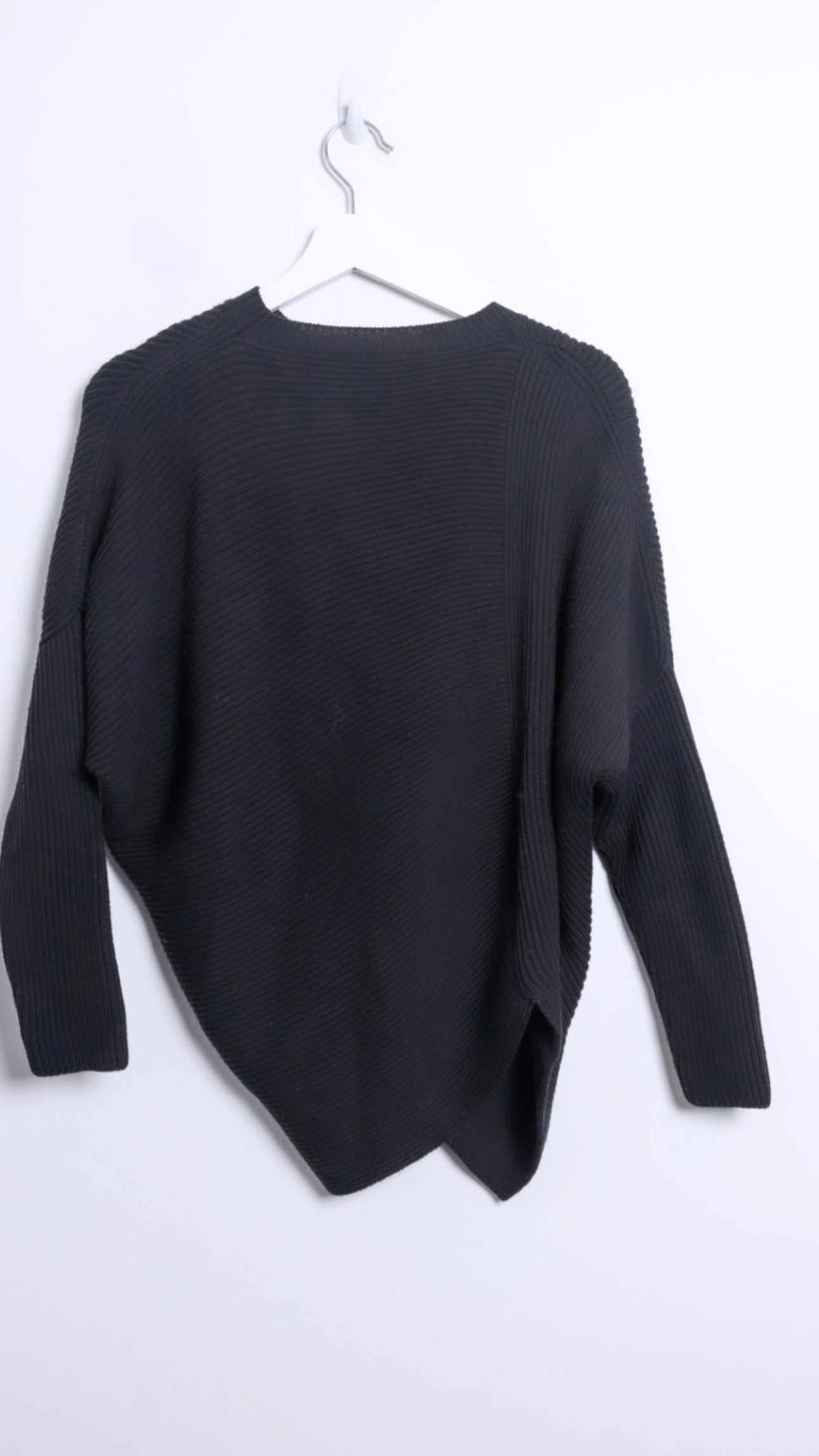 Stella McCartney - Asymmetric Black Knit Sweater