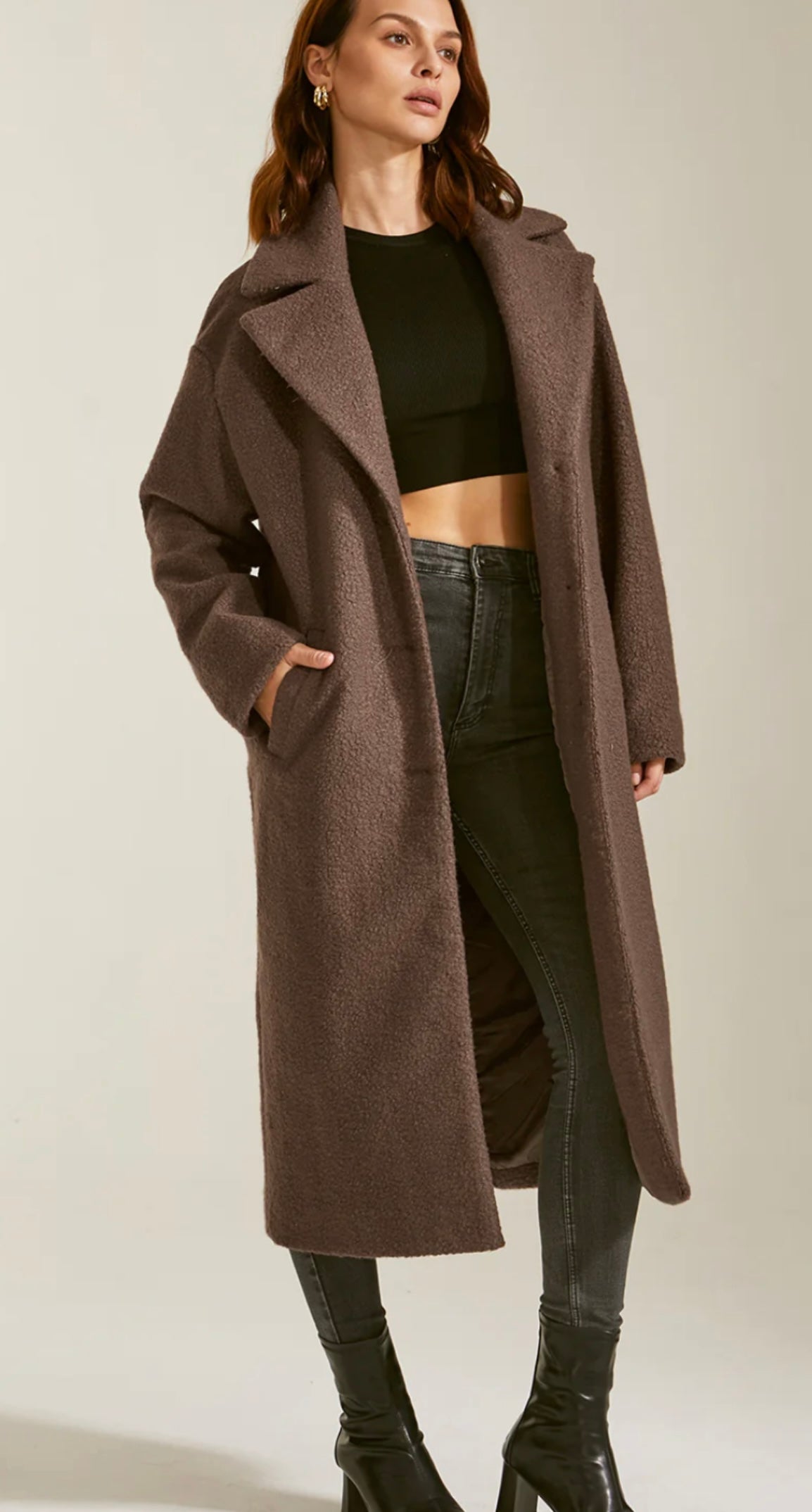 COMMENSE- Essential Long Wool Coat