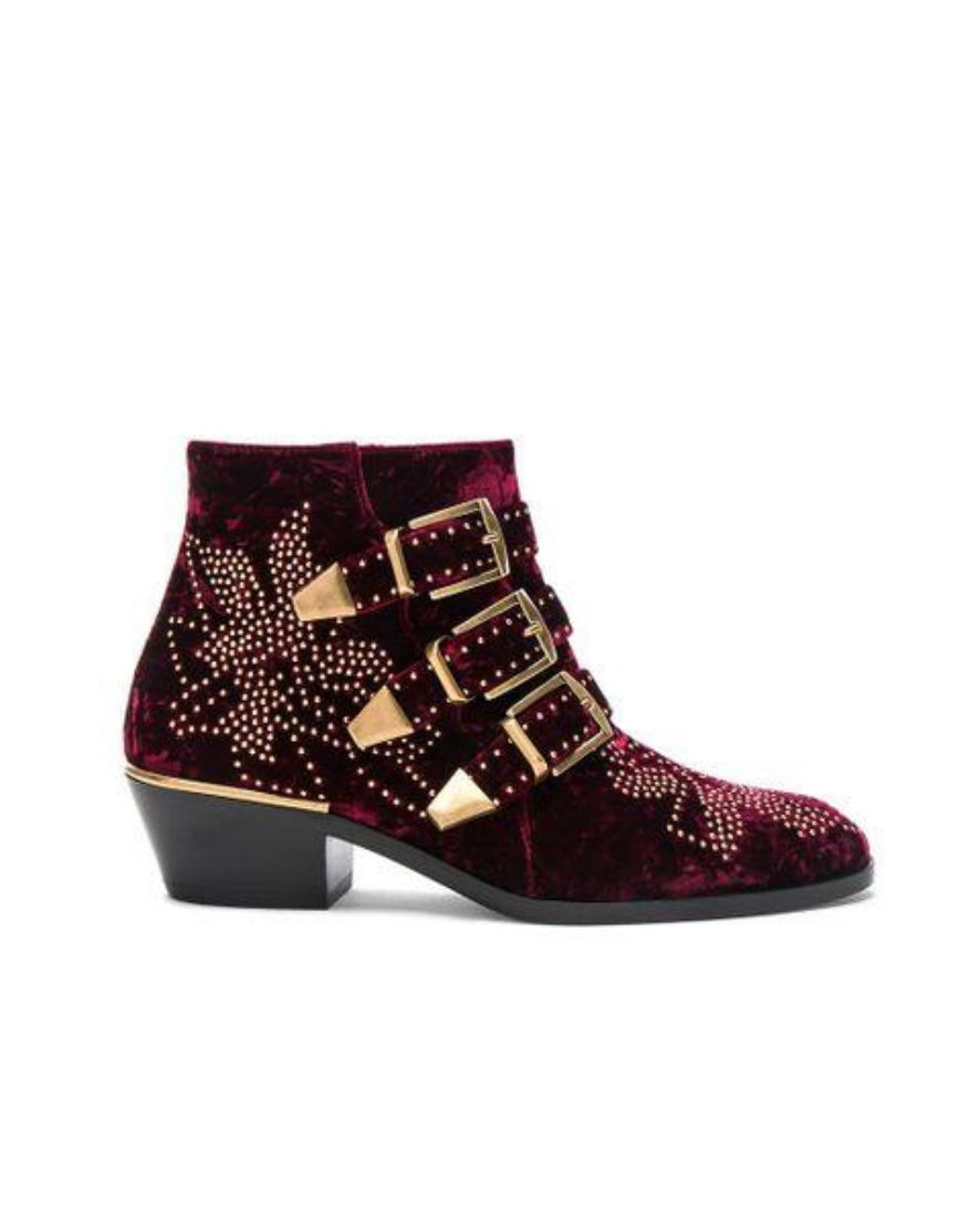 CHLOE - SUSANNA VELVET BOOTS