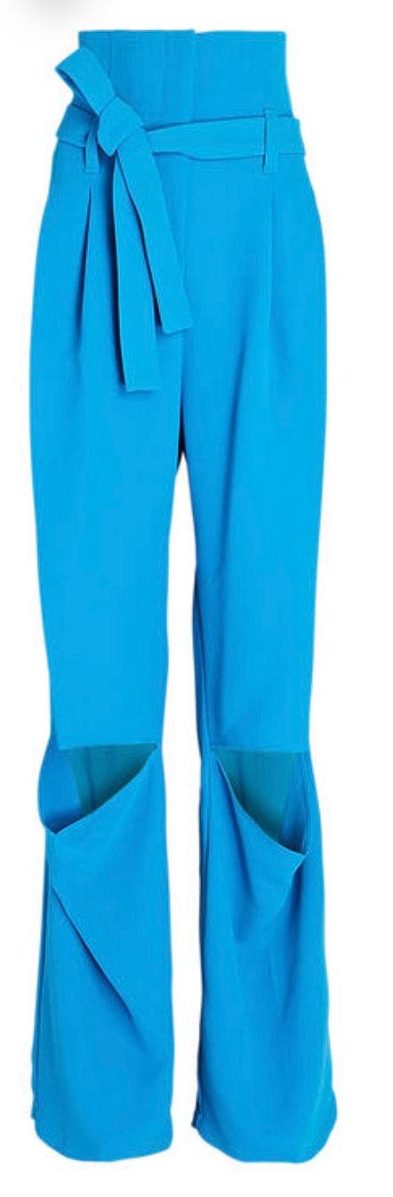A.W.A.K.E. MODE
Cut-Out Pleated Straight-Leg Pants