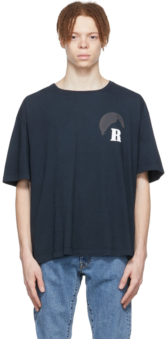 MENS RHUDE navy logo tee