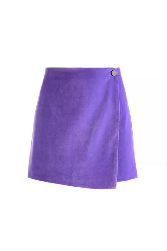 ALICE + OLIVIA renna button up wrap mini skirt