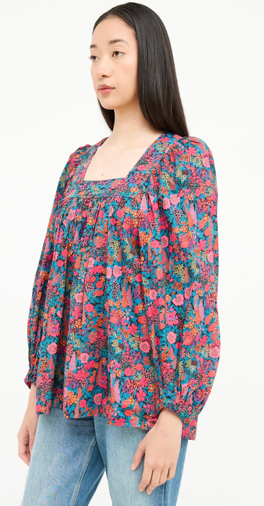 Smythe Floral Gathered Top