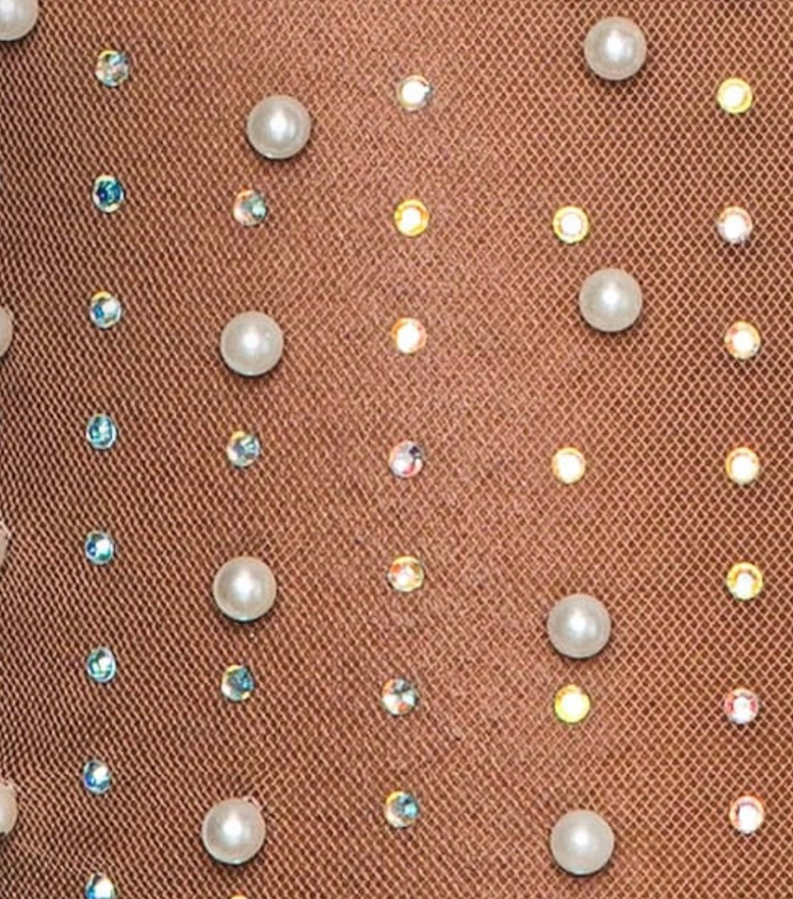 BEACH BUNNY -  Glitzy Pearl Mesh Set