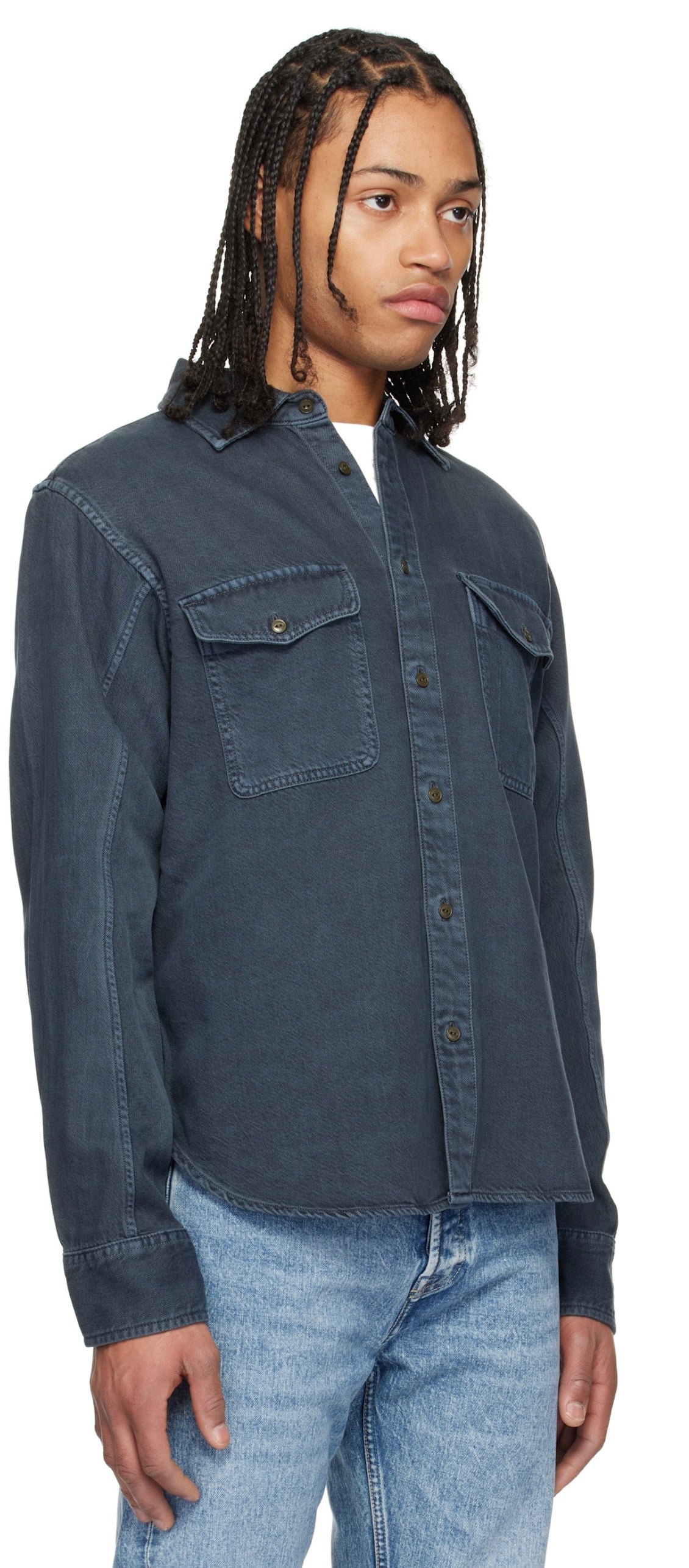 RAG & BONE featherweight denim shirt in Minna